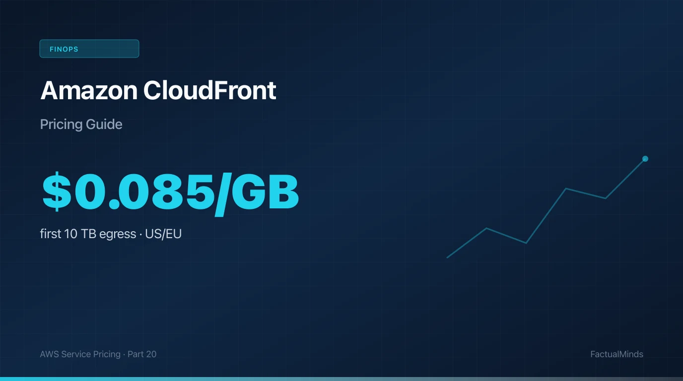 Amazon CloudFront Pricing: Regional Tiers, Per-Request Fees, and the Lambda@Edge Surprise