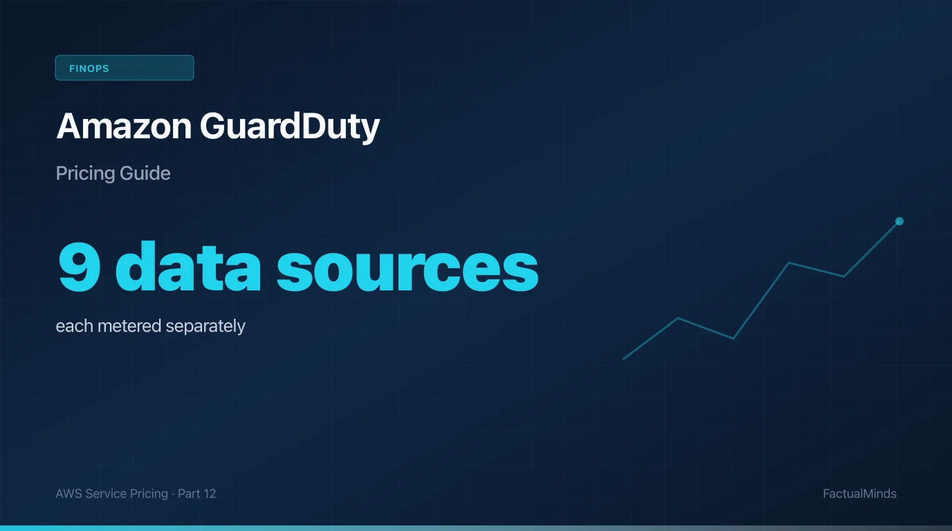 Amazon GuardDuty Pricing: Nine Data Sources, One Compounding Bill