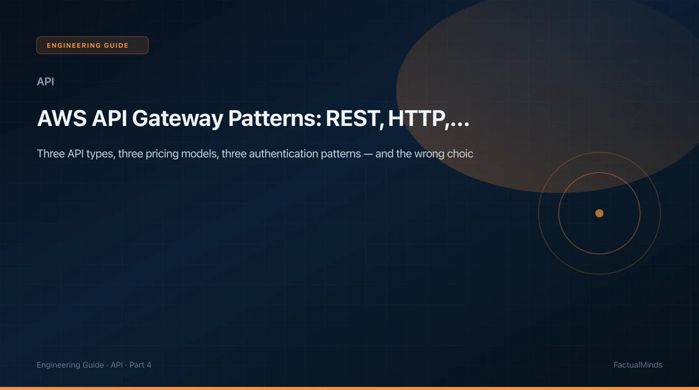 AWS API Gateway Patterns: REST, HTTP, and WebSocket APIs