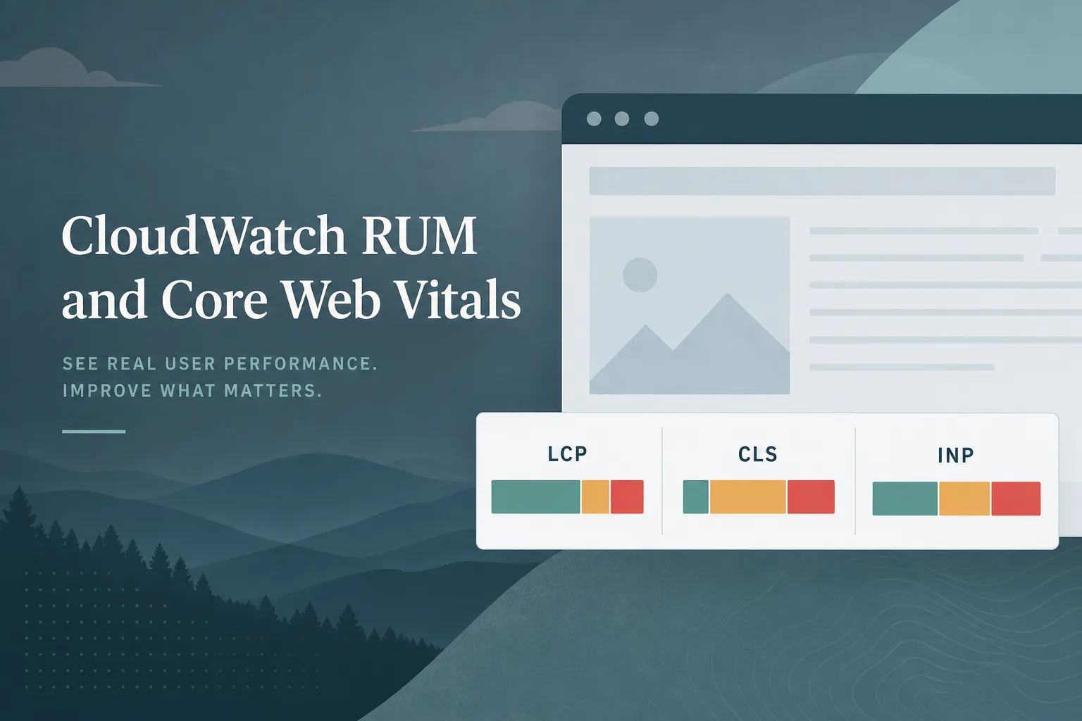 CloudWatch RUM and Core Web Vitals (2026): When Real-User Data Beats Synthetics Alone