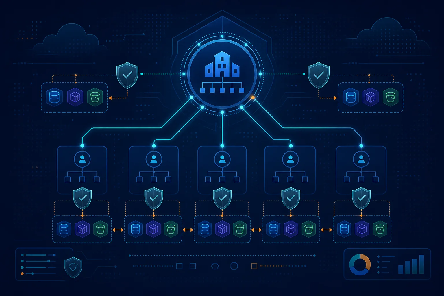 Cross-Account Patterns Beyond the Landing Zone (2026): RAM, Delegated Admin, Route 53 Profiles, RCPs, and Declarative Policies