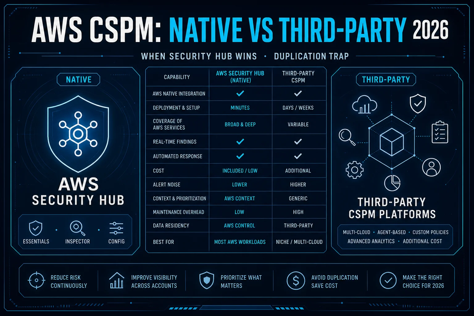 AWS CSPM: Native Security Hub Stack vs Third-Party (Wiz, Orca) — 2026 Decision Guide