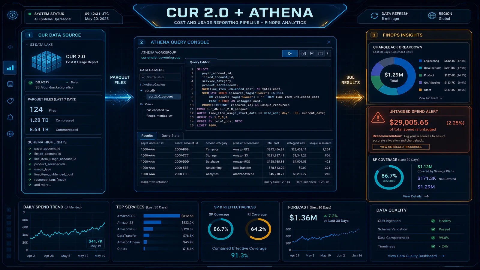 AWS CUR 2.0 and Athena: FinOps Queries That Replace Spreadsheet Exports (2026)