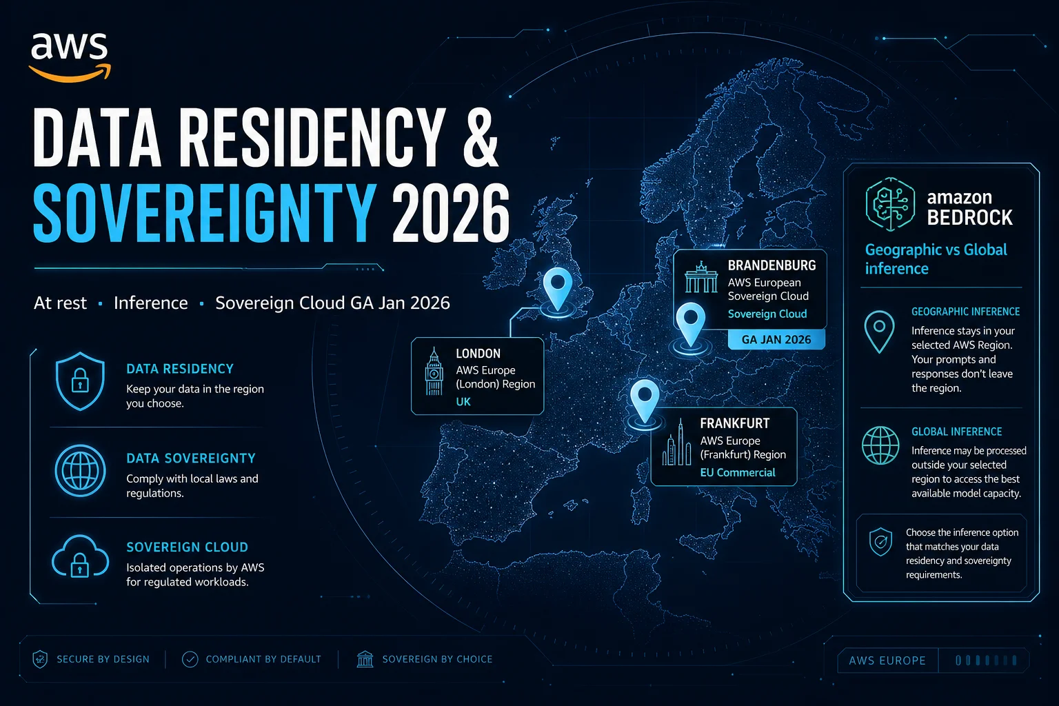 AWS Data Residency and Sovereignty in 2026: Regions, Inference Boundaries, and What Actually Stays in Country