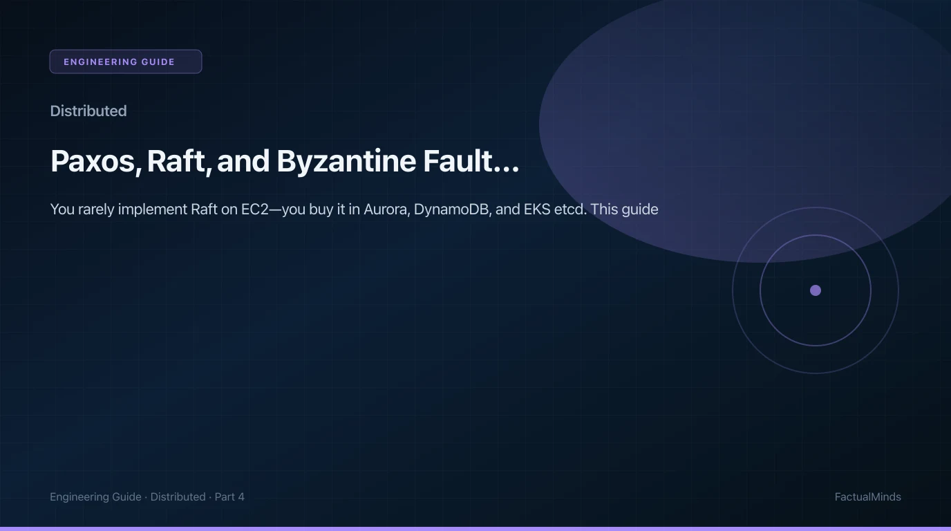 Paxos, Raft, and Byzantine Fault Tolerance: What Cloud Architects Need