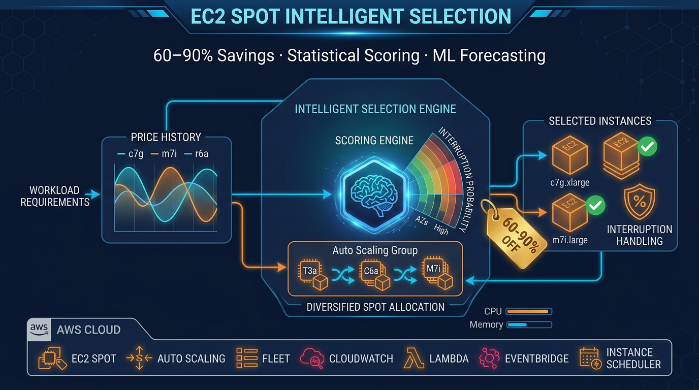 EC2 Spot Instance Selection: A Data-Driven Approach to 60–90% Cost Reduction