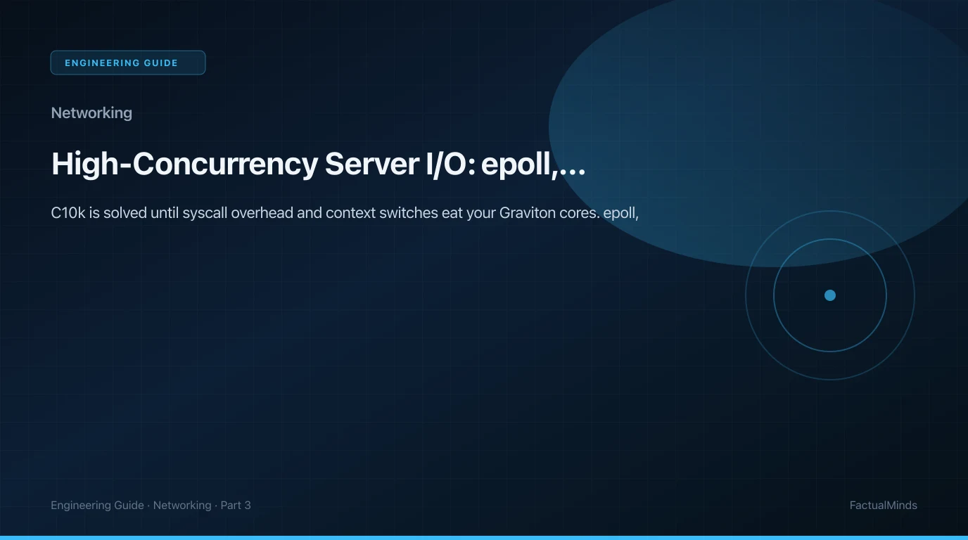 High-Concurrency Server I/O: epoll, Syscalls, and Zero-Copy on AWS EC2